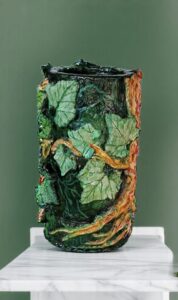 Egyptian Gods Inspired Clay Vase